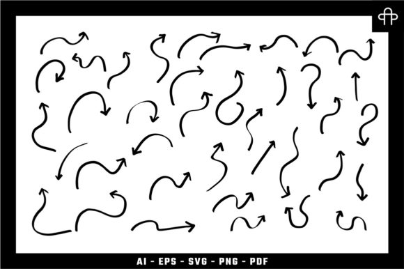 Arrows Hand Drawn Set Vector: Graphics & Web Elements for Local Branding