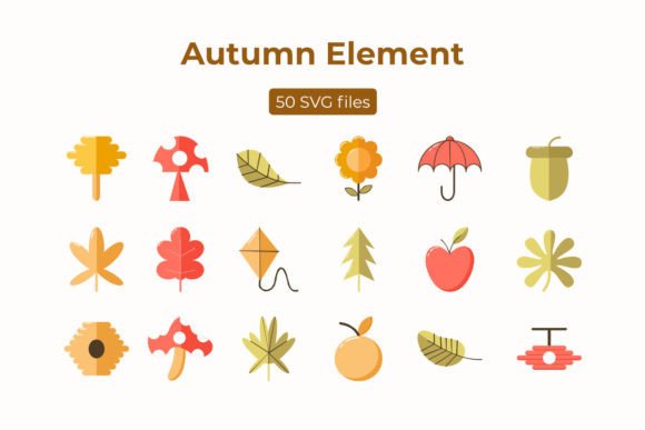 Autumn Element: Graphics & Web Elements for Handmade Creators