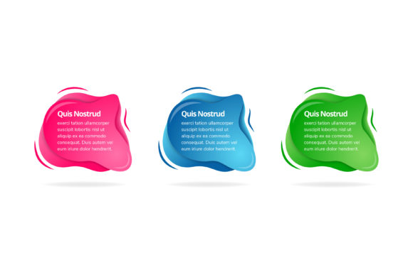 Bubble Liquid Element Banner: Graphics & Web Elements