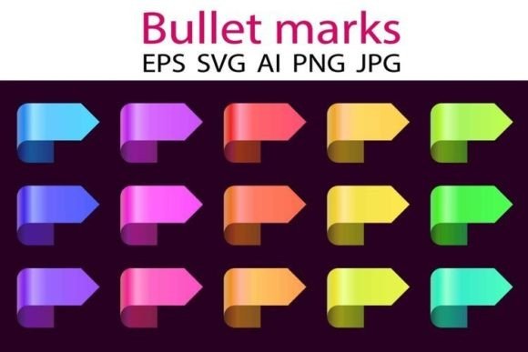 Bullet Arrows: Modern Graphics for Local Business Web Elements