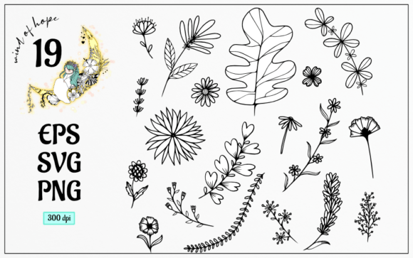 Flower Doodle Hand Drawn: Web Elements & Graphics That Elevate Real Publishing