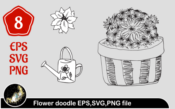 Flower Doodle Set: Web Elements & Graphics for Warm, Human Branding