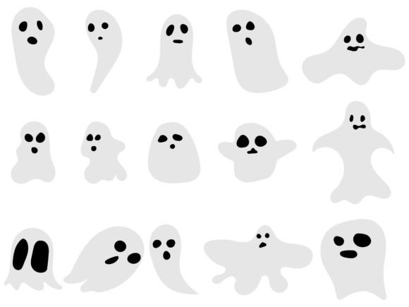 Ghost Collection Hand Drawn: Graphics & Web Elements