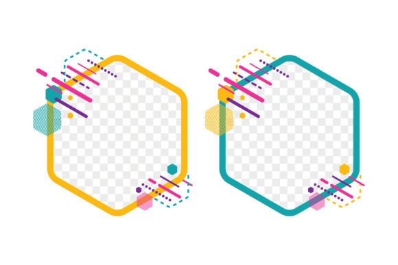 Hexagon Element with Photo: Web Elements & Graphics