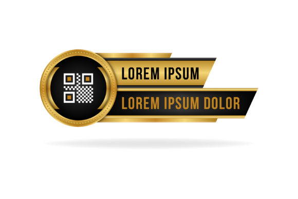 Luxury Black Gold Element Banner: Premium Graphics for Web Elements