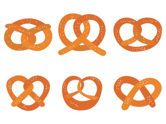 Pretzel Collection Hand Drawn: Graphics & Web Elements