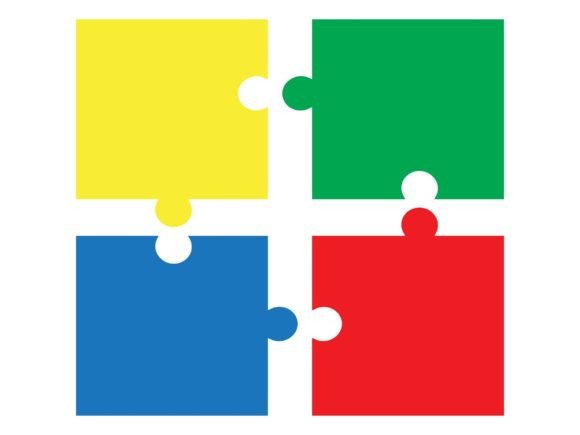 Puzzle Icon Vector: Web Elements & Graphics for Creative Sellers