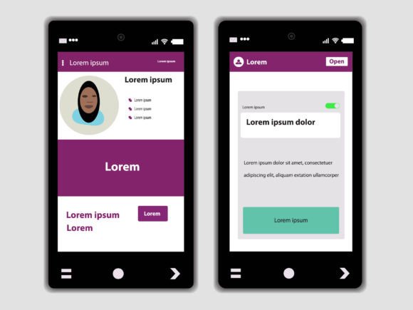 UI Design of Personal Profile: Graphics & Web Elements