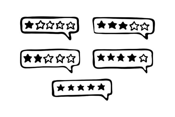 Vector Design of Rating Star: Web Elements & Graphics