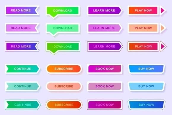 Web Buttons: Modern Graphics for Web Elements