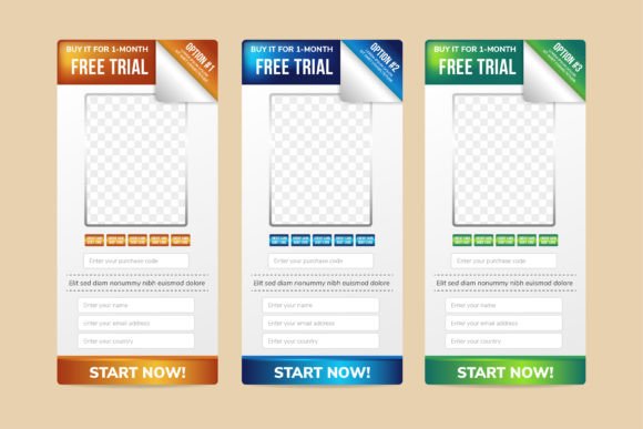 Web Element Banner Rectangle: Modern Graphics for Web Elements